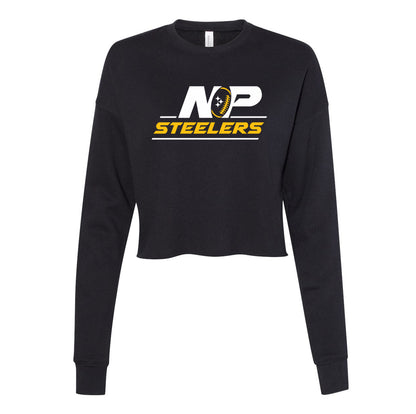 NP Vintage Logo Women's Crop Fleece Crewneck Sweatshirt 7503