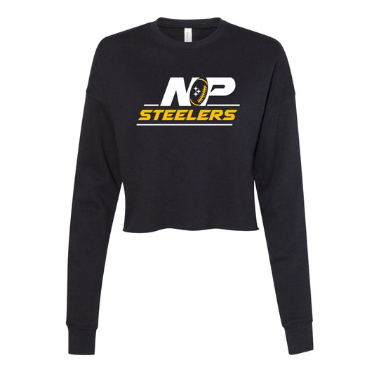 NP Vintage Logo Women's Crop Fleece Crewneck Sweatshirt 7503