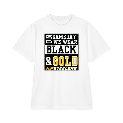 NP Gameday Black & Gold Heavyweight Tee SHMHSS
