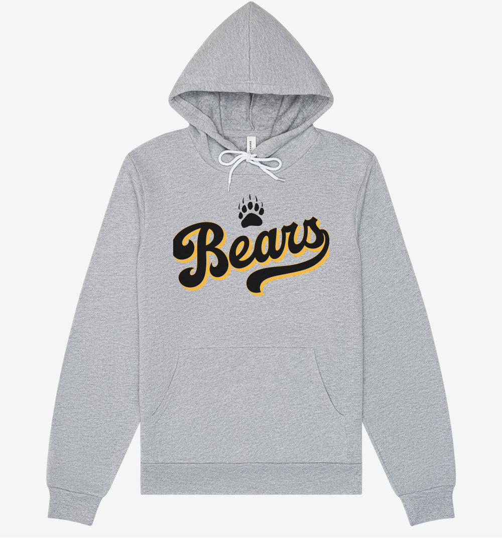 Bella+Canvas Sponge Fleece Hooded Sweatshirt - Script