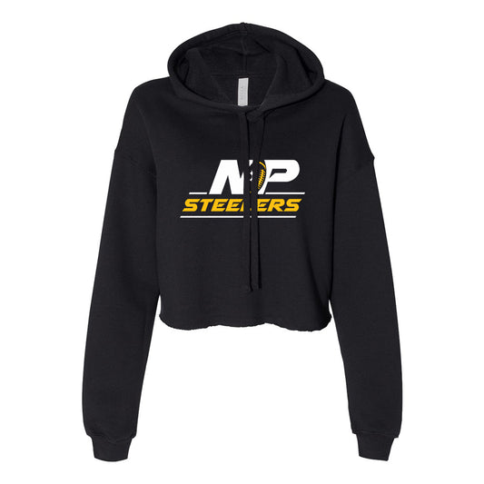 NP Vintage Logo Women's Crop Fleece Hoodie 7502