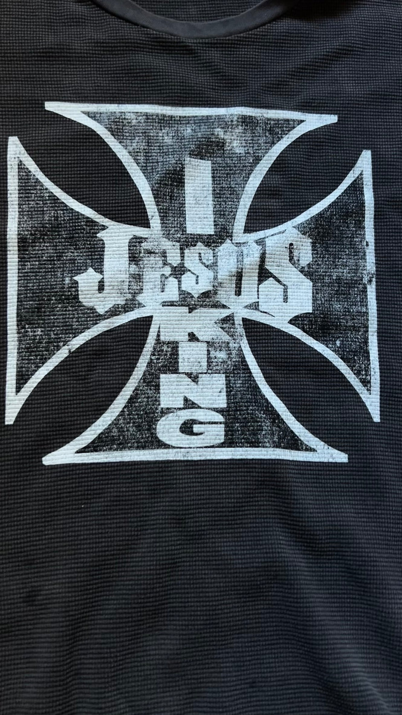 Jesus Is King Waffle Knit Thermal
