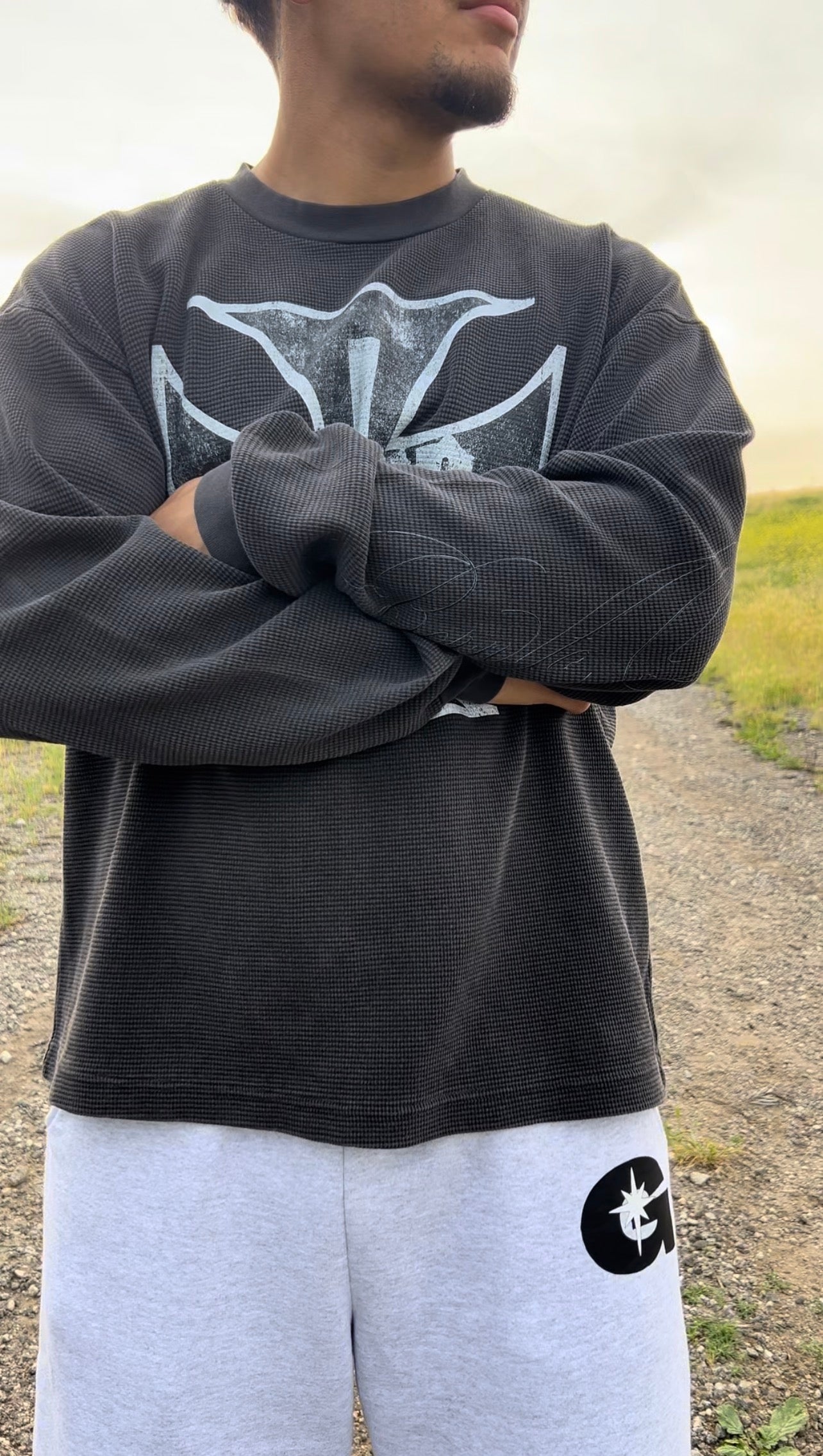 Jesus Is King Waffle Knit Thermal