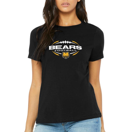 Ladies' T-Shirt Relaxed Jersey Cotton - Bears Football Sleek