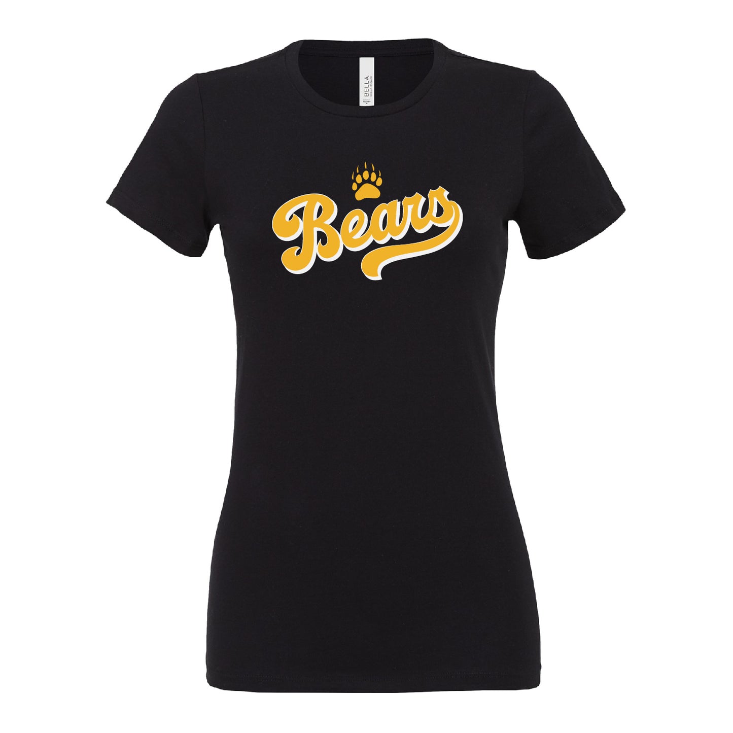 Ladies' T-Shirt Relaxed Jersey Cotton - Bears Script