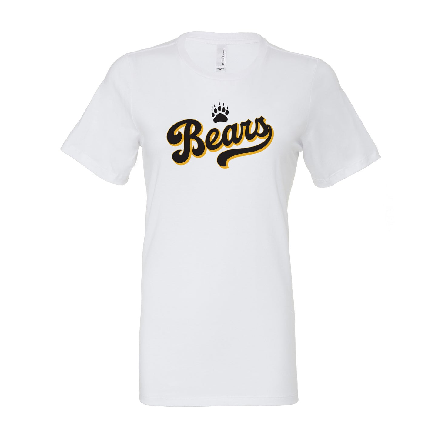 Ladies' T-Shirt Relaxed Jersey Cotton - Bears Script