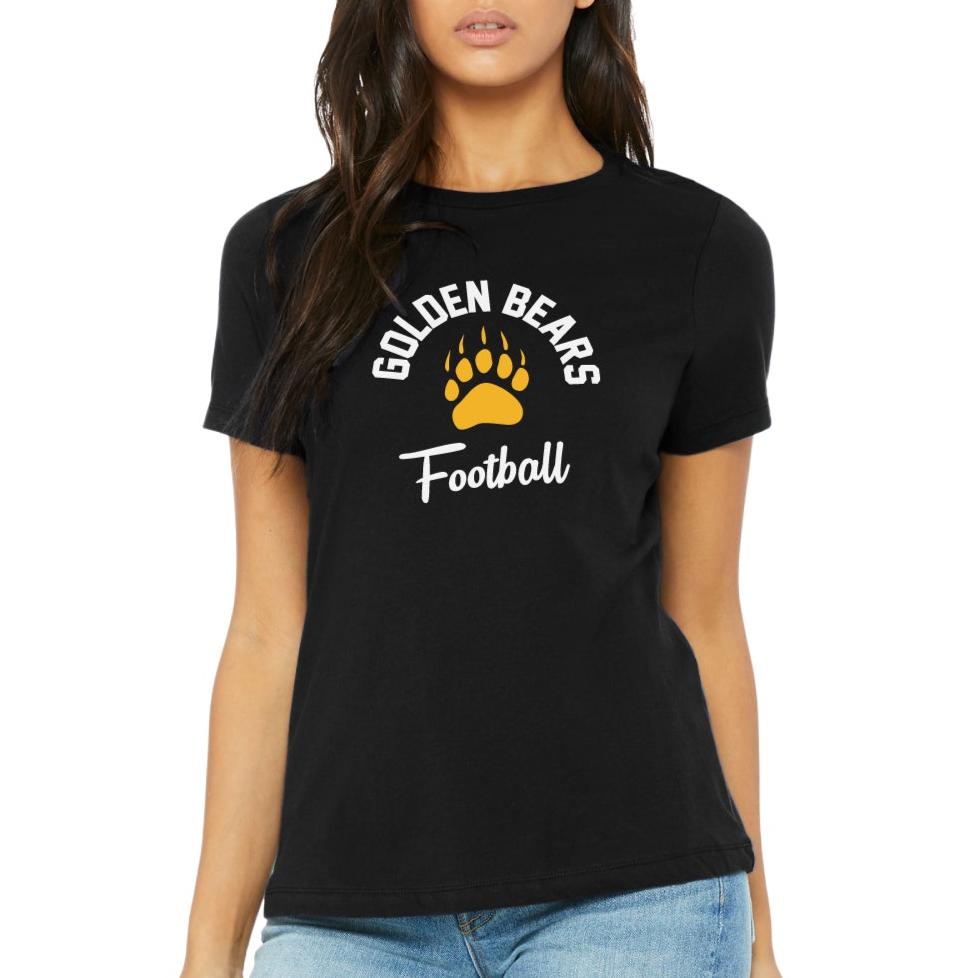 Ladies' T-Shirt Relaxed Jersey Cotton - Golden Paw