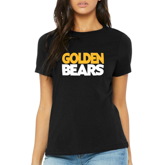 Ladies' T-Shirt Relaxed Jersey Cotton - Golden Bears Block