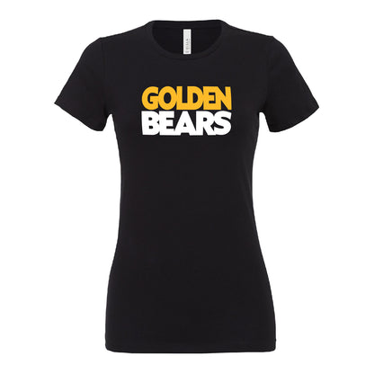 Ladies' T-Shirt Relaxed Jersey Cotton - Golden Bears Block