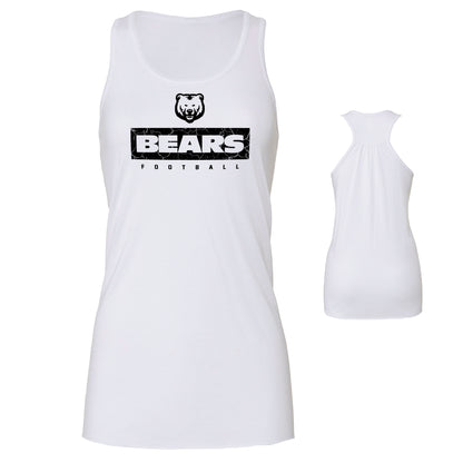 Ladies' Tank Top Flowy Racer Back  - Bears Block