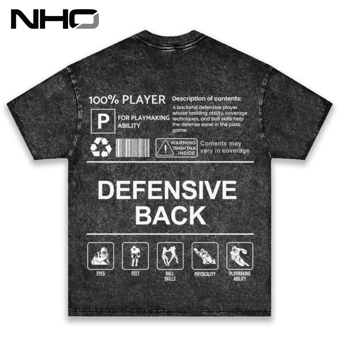 NHO Defensive Back Heavyweight Tee