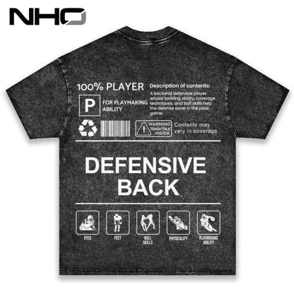NHO Defensive Back Heavyweight Tee