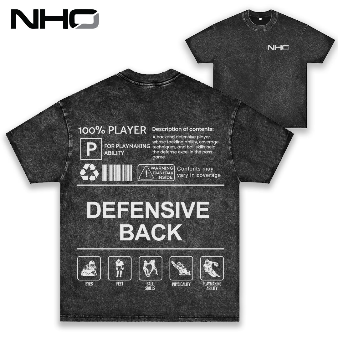 NHO Defensive Back Heavyweight Tee
