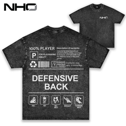 NHO Defensive Back Heavyweight Tee