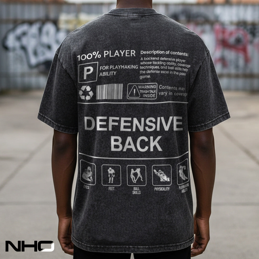 NHO Defensive Back Heavyweight Tee