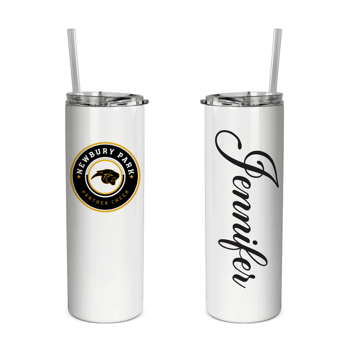 20 OZ. Skinny Tumbler - NPHS Cheer Circle