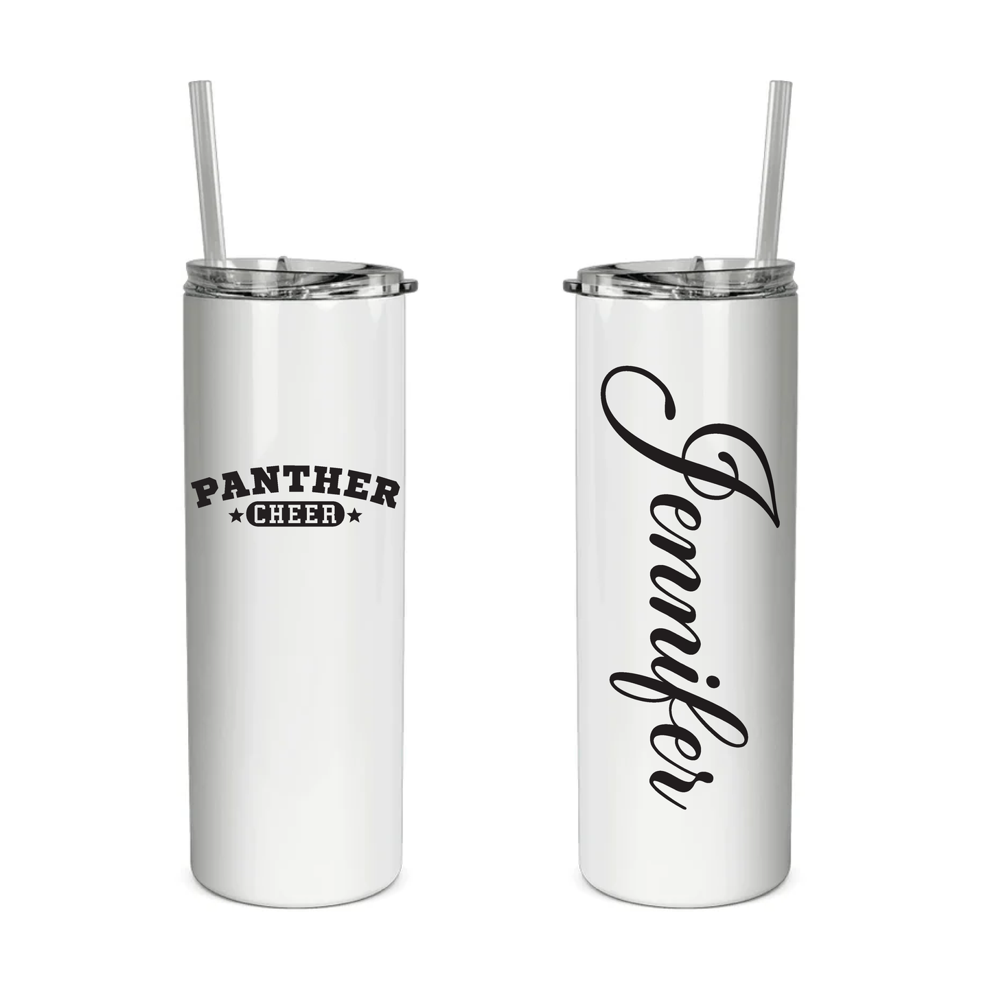 20 OZ. Skinny Tumbler - NPHS Panther Cheer