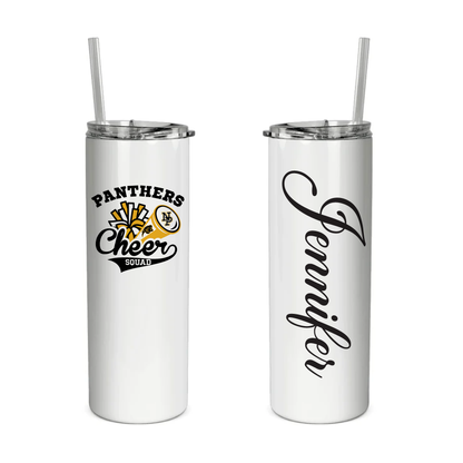 20 OZ. Skinny Tumbler - NPHS Pom Megaphone