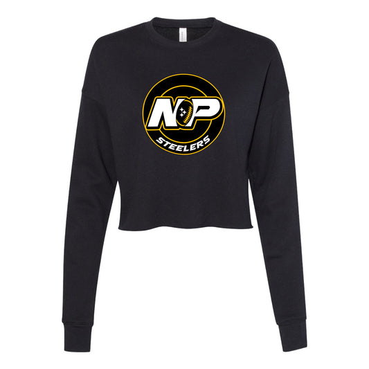 NP Circle Women's Crop Fleece Crewneck Sweatshirt 7503