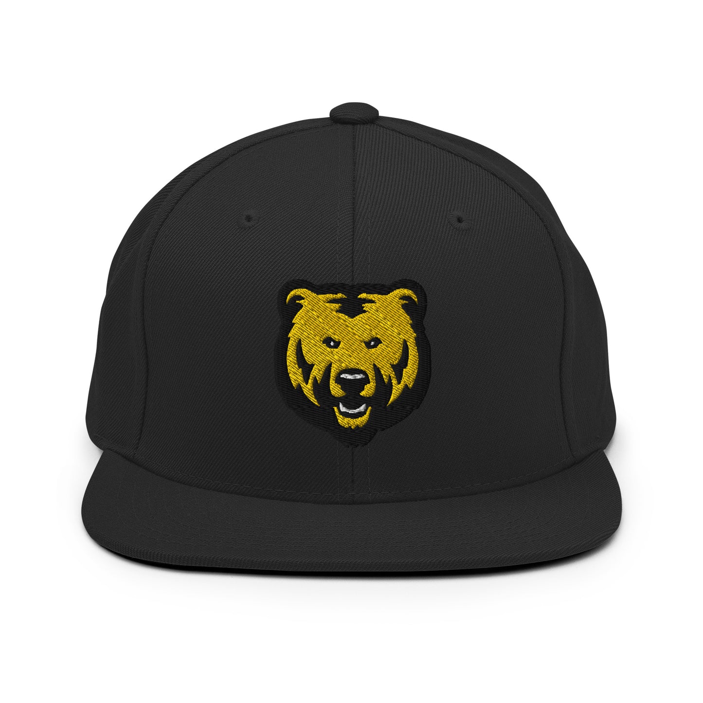 Cap Flat Bill Snapback - Bear Head Logo