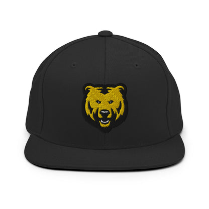 Cap Flat Bill Snapback - Bear Head Logo
