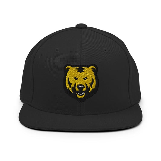 Cap Flat Bill Snapback - Bear Head Logo
