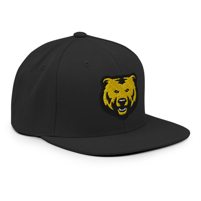 Cap Flat Bill Snapback - Bear Head Logo