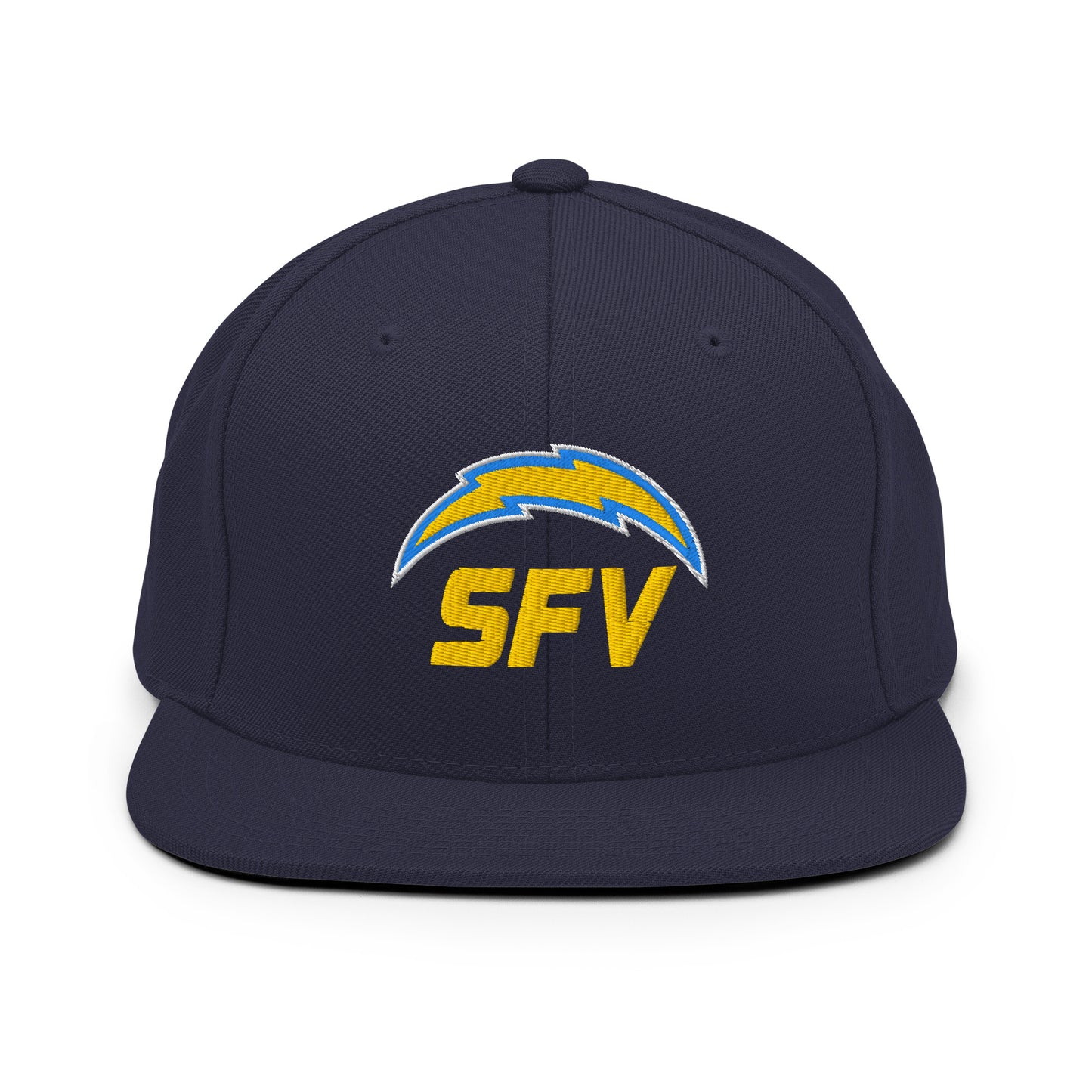 SFV Embroidered Flat Bill Snapback - Main Logo 6089M