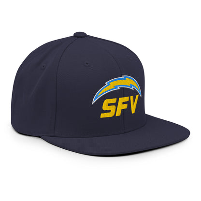 SFV Embroidered Flat Bill Snapback - Main Logo 6089M