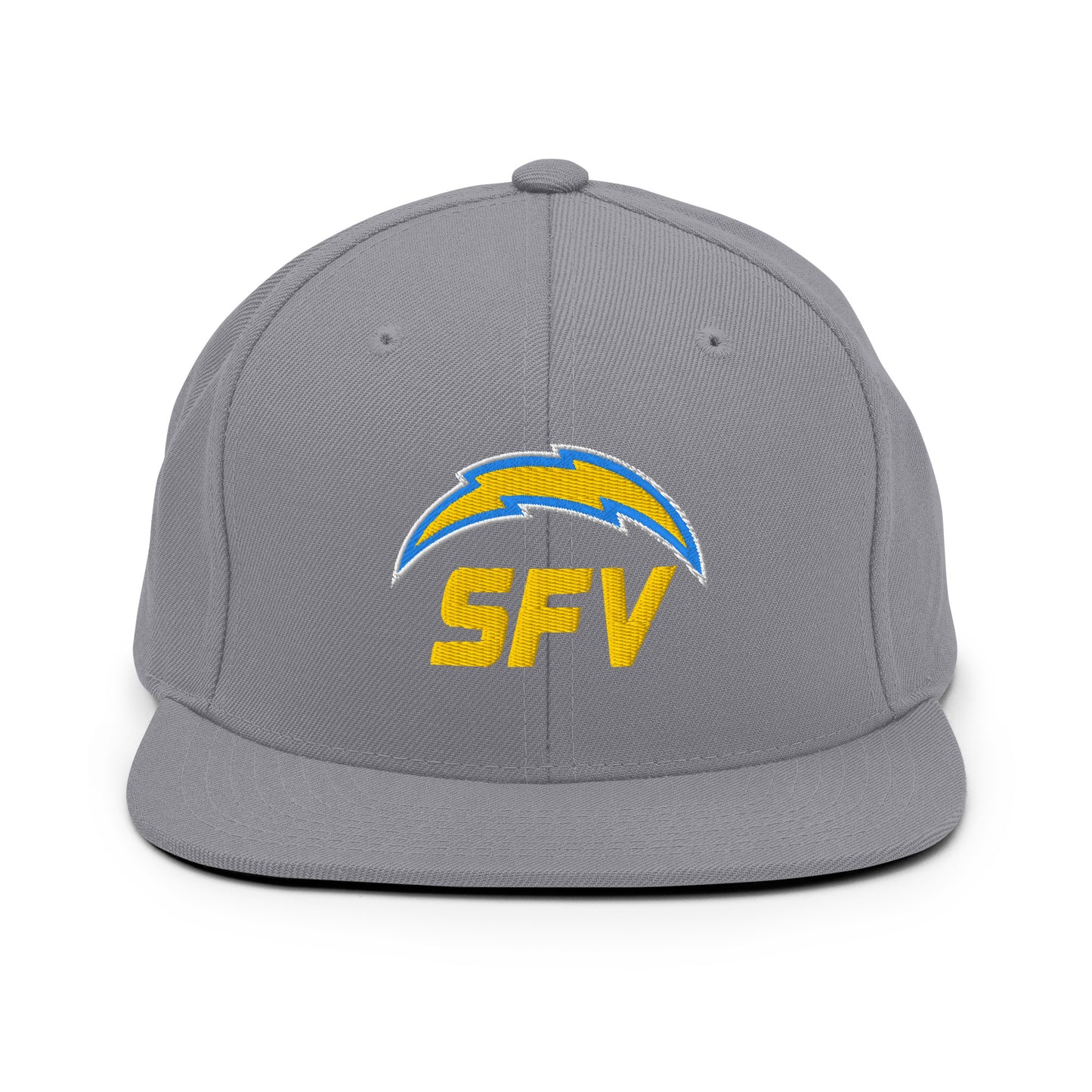 SFV Embroidered Flat Bill Snapback - Main Logo 6089M