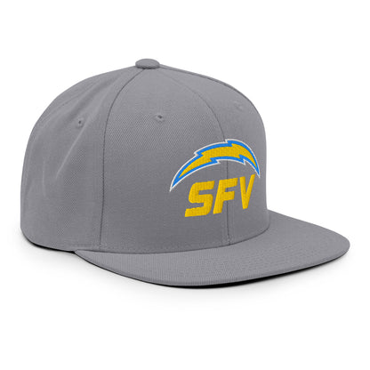 SFV Embroidered Flat Bill Snapback - Main Logo 6089M