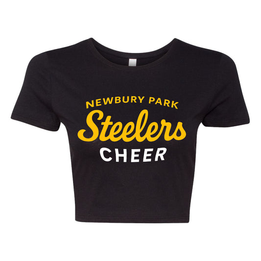NP Steelers Cheer Logo Women’s Fitted Crop Tee - 6681