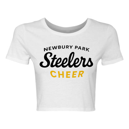 NP Steelers Cheer Logo Women’s Fitted Crop Tee - 6681