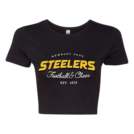 NP Football and Cheer Logo Women’s Fitted Crop Tee - 6681