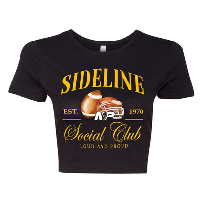 NP Sideline Social Club Logo Women’s Fitted Crop Tee - 6681
