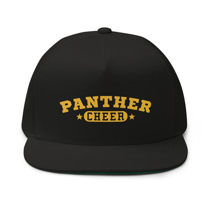 Flat Bill Snapback Cap - Panther Cheer 5089M
