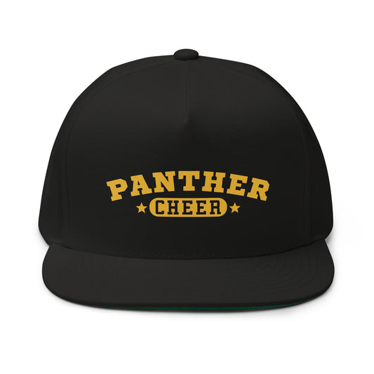 Flat Bill Snapback Cap - Panther Cheer 5089M