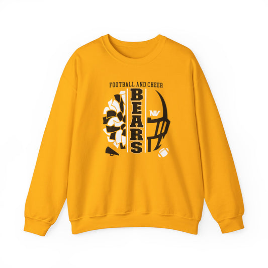 Gold Rush Crewneck Fleece Sweatshirt - Football & Cheer