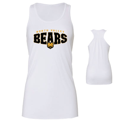 Ladies' Tank Top Flowy Racer Back  - Bears Bulge