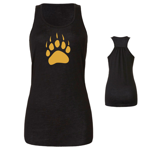 Ladies' Tank Top Flowy Racer Back  - Bear Paw