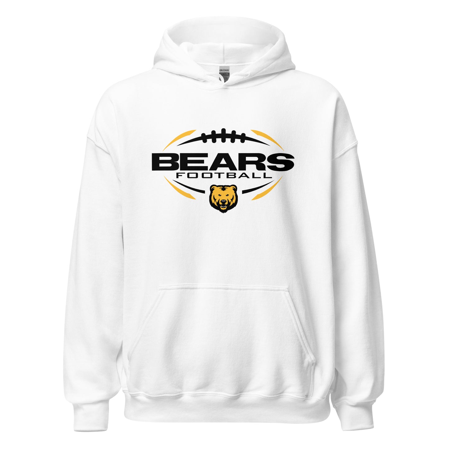 Hoodie Fleece Pullover - Bears Football Sleek