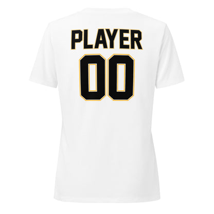 Ladies' V-Neck T-Shirt Relaxed Jersey  - North Valley Football